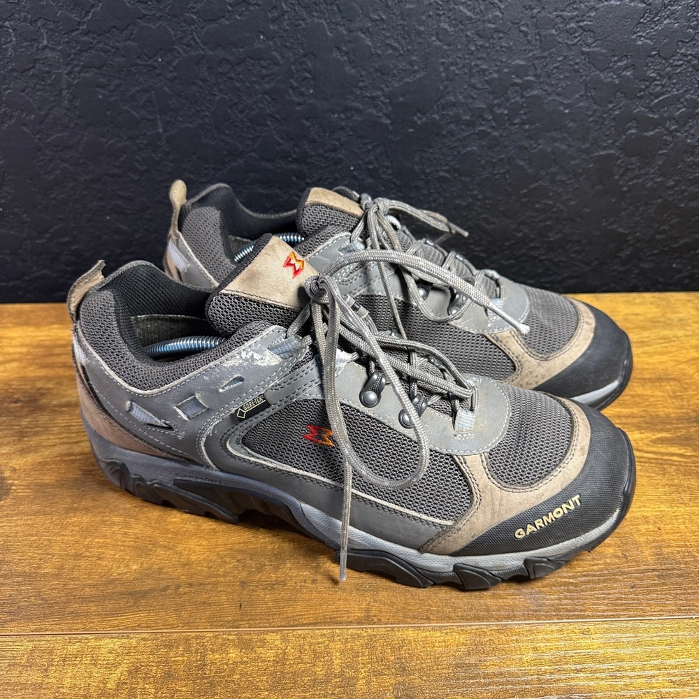 Garmont Gore-Tex Grey Leather Mesh Vibram Hiking Shoes Mens Size 12 EU 46